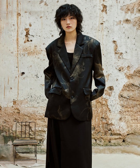 Printed Shiny Jacket