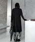 Solid Collar Long Jacket