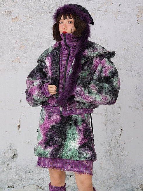 Layered Camouflage Jacket