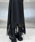 Faux Leather Fringe Skirt