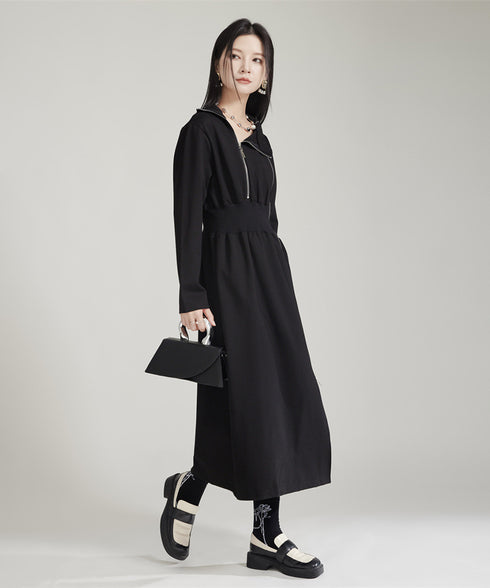 Double Zip Slit Dress