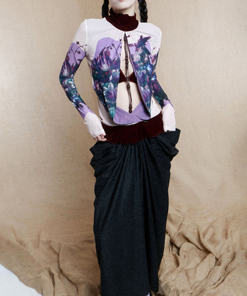 Big Pocket Low Waist Skirt