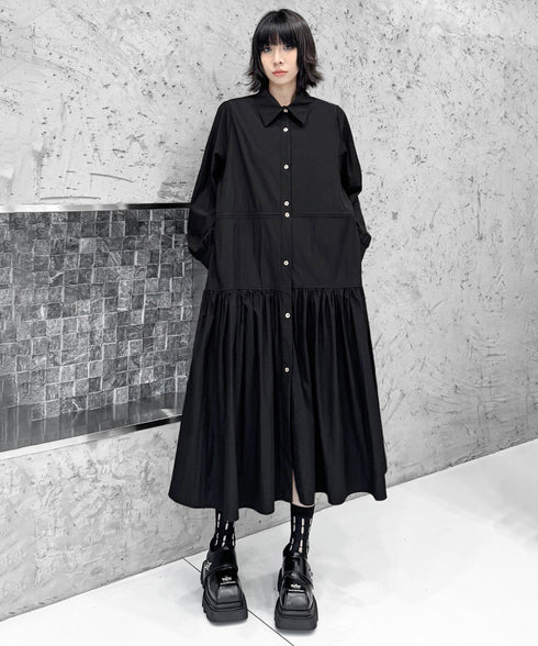 Gathered Switching Dress