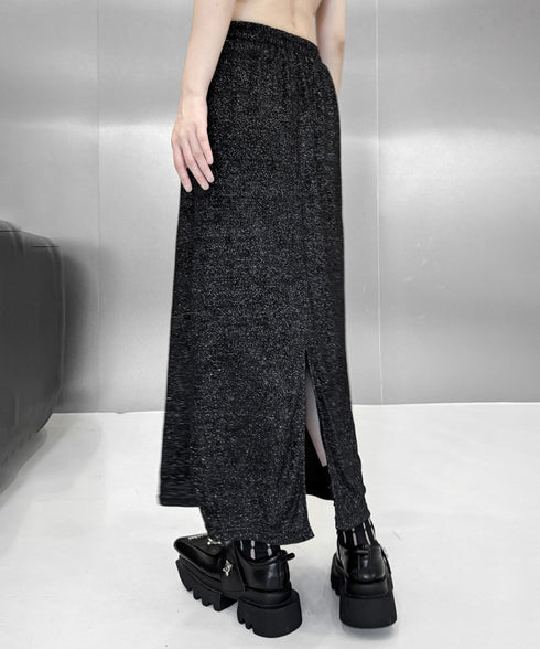 Shiny Gathered Top & Skirt