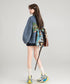 Jacquard Ribbon Denim Jacket