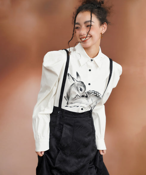 Asymmetrical Embroidered Skirt