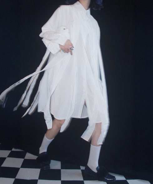 Klein Ribbon Shirt Dress