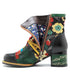 Colorful Strap Flower Short Boots