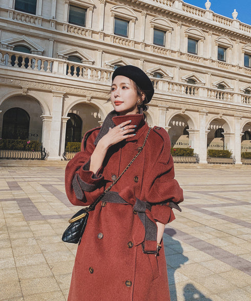 Double Button Long Coat