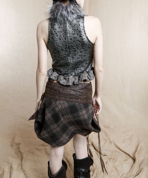 Heart Peplum Top & Collar