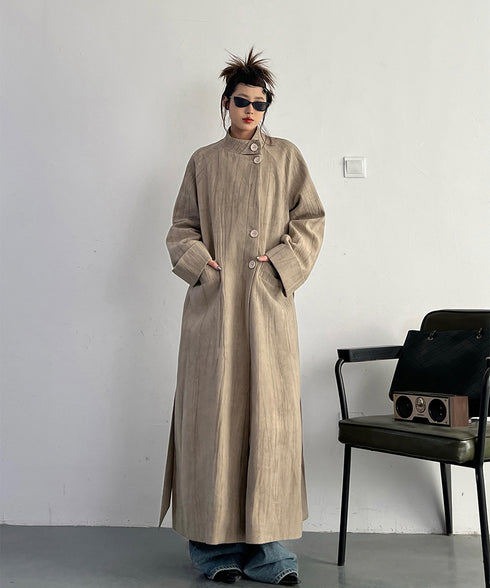 Stand Collar Thin Coat