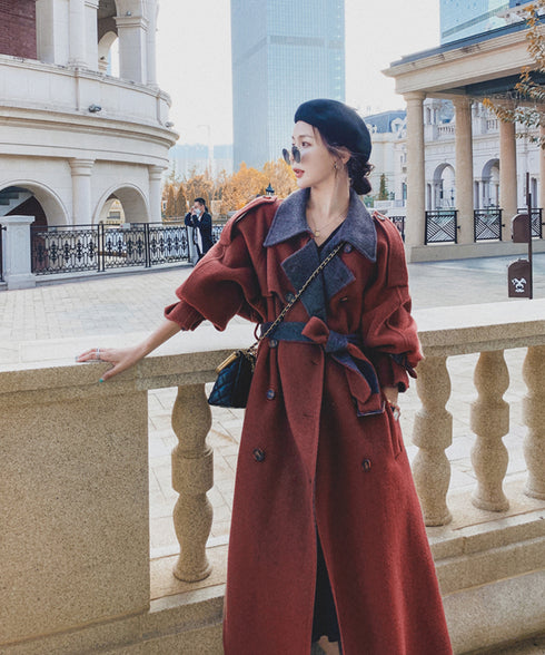 Double Button Long Coat