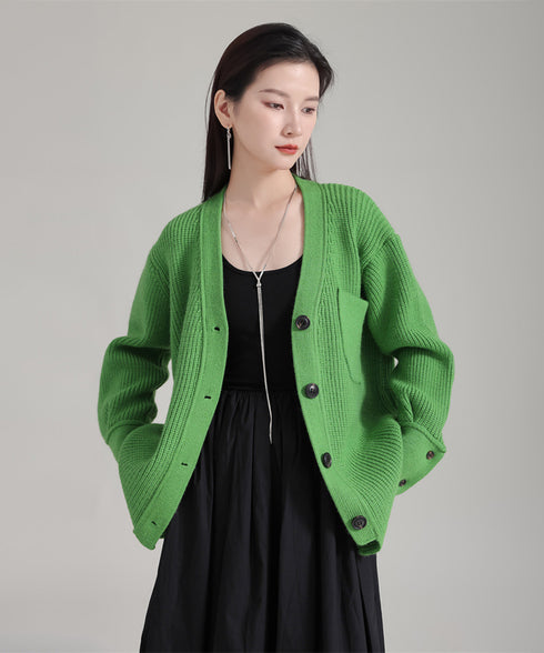 Rib Knit Cardigan
