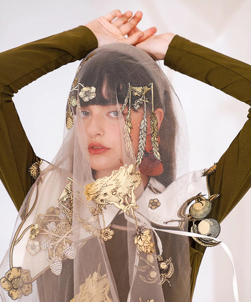 Botanical Embroidered Collar