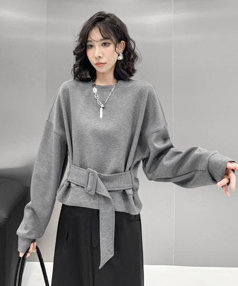 Belt Short Sweatshirt