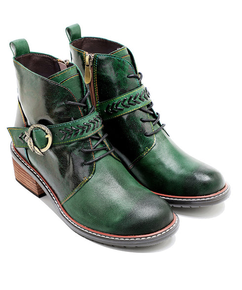 Faded Print Short Boots