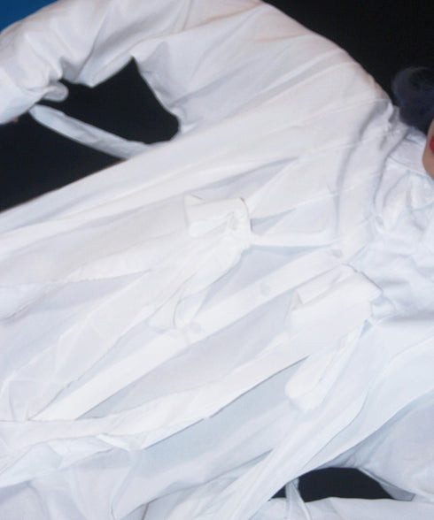 Klein Ribbon Shirt Dress