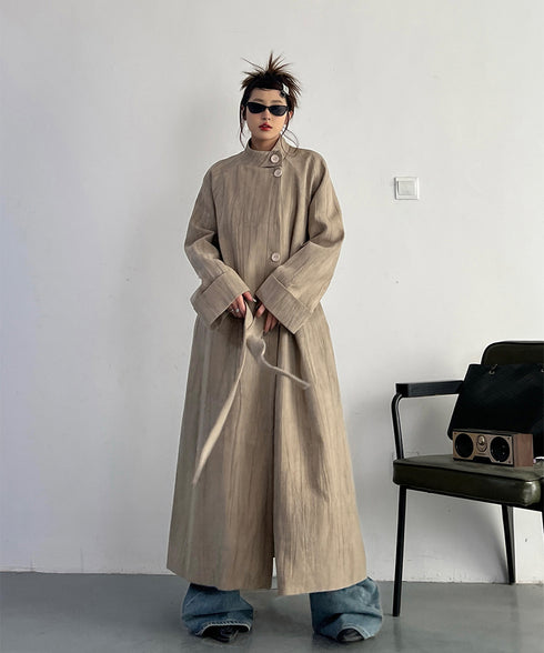 Stand Collar Thin Coat