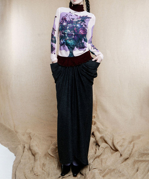 Big Pocket Low Waist Skirt