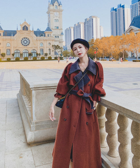 Double Button Long Coat