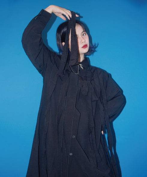 Klein Ribbon Shirt Dress