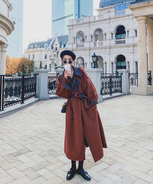 Double Button Long Coat