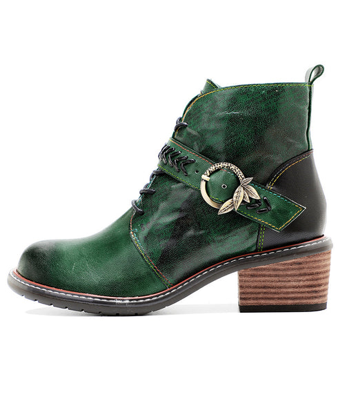 Faded Print Short Boots