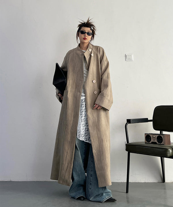Stand Collar Thin Coat