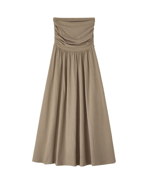 Bare Top Flare Dress