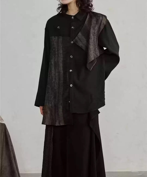 Drape Switch Blouse & Pants