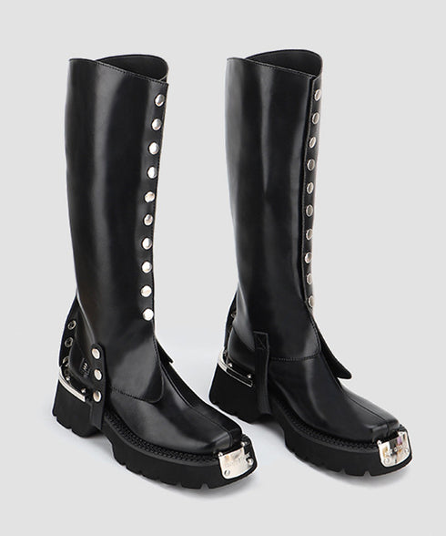 Button Design Cover Boots