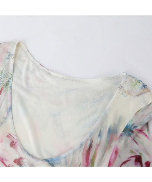 Asymmetric Mesh Dress