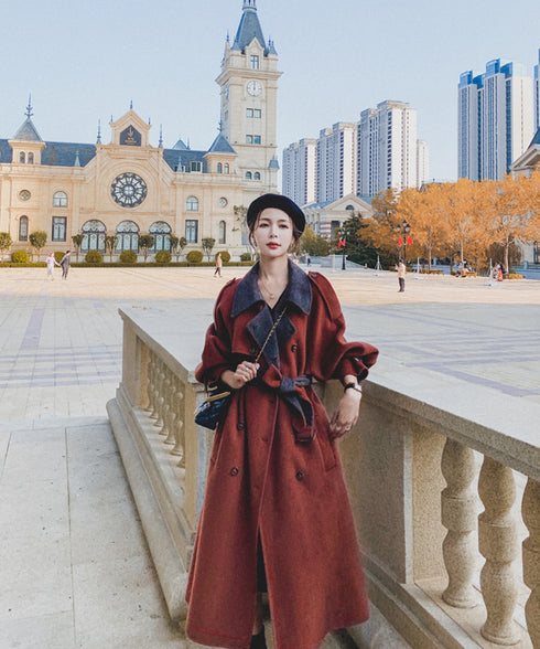 Double Button Long Coat