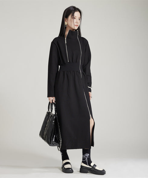 Double Zip Slit Dress