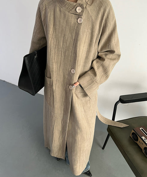 Stand Collar Thin Coat