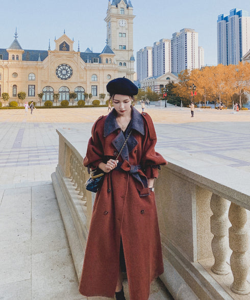 Double Button Long Coat