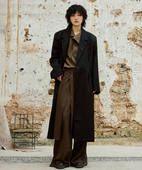 Wrap Skirt & Wide Pants