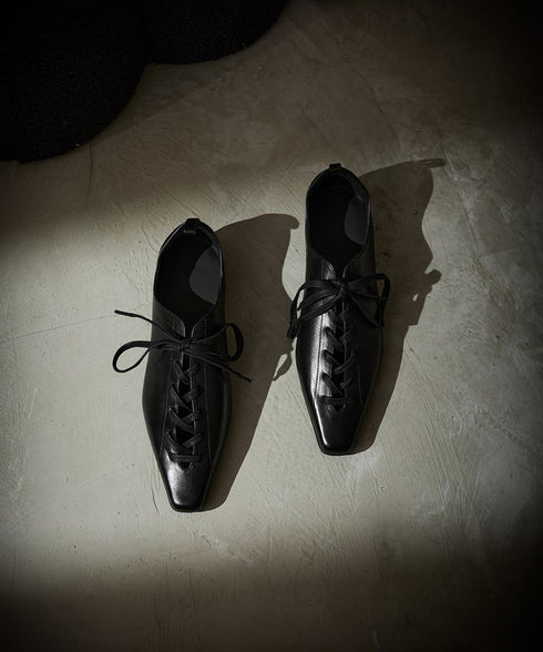 Lace Up Flat Shoes