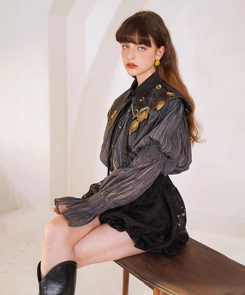 Botanical Embroidered Collar