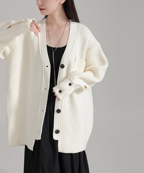 Rib Knit Cardigan