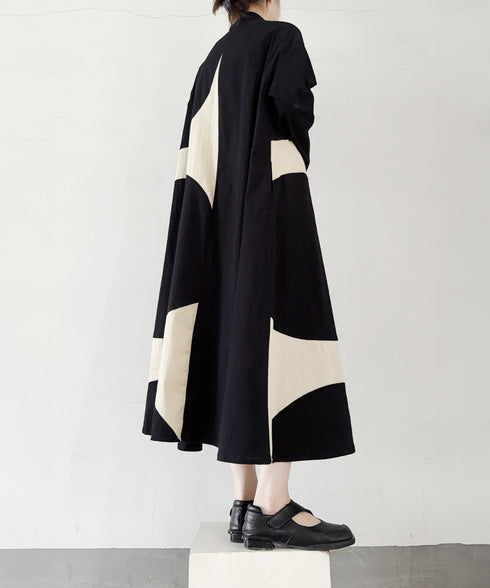 Contrast Color Dress