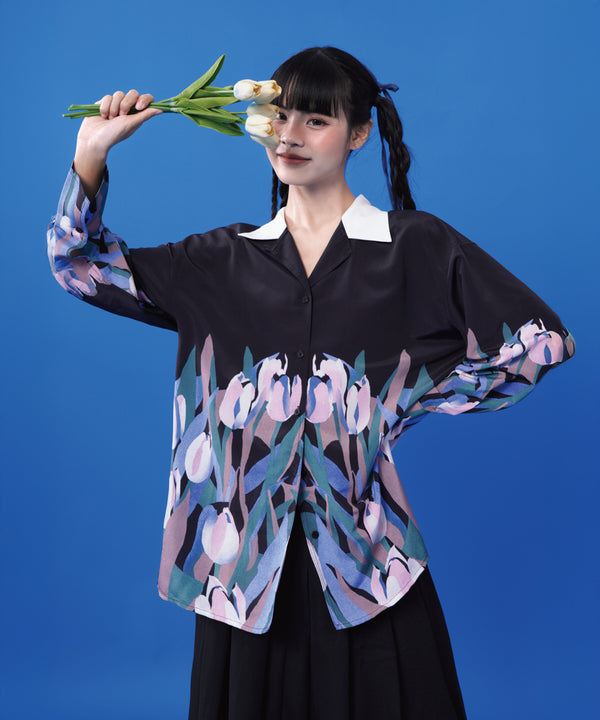 Tulip Print Blouse