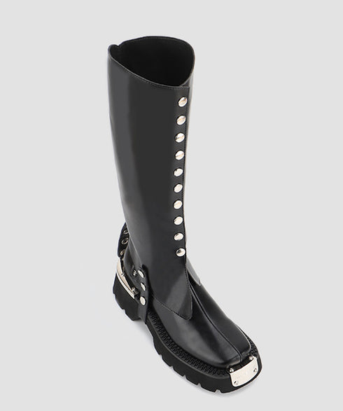 Button Design Cover Boots