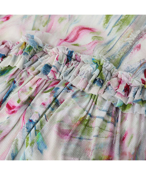 Asymmetric Mesh Dress