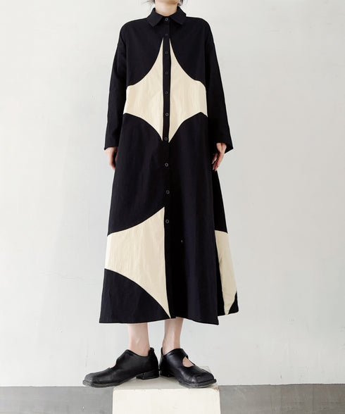 Contrast Color Dress