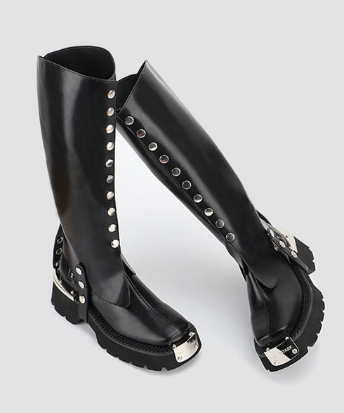 Button Design Cover Boots