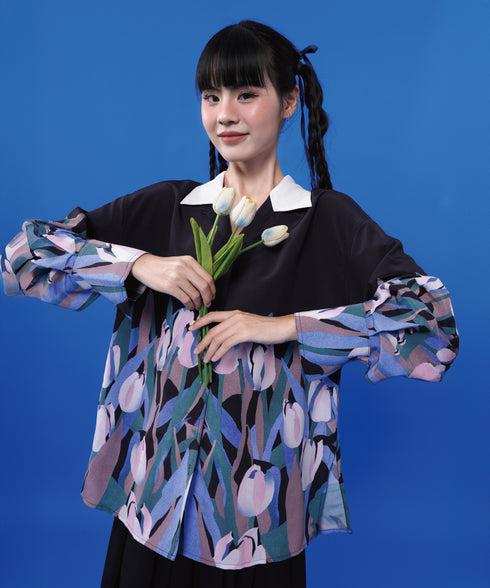 Tulip Print Blouse