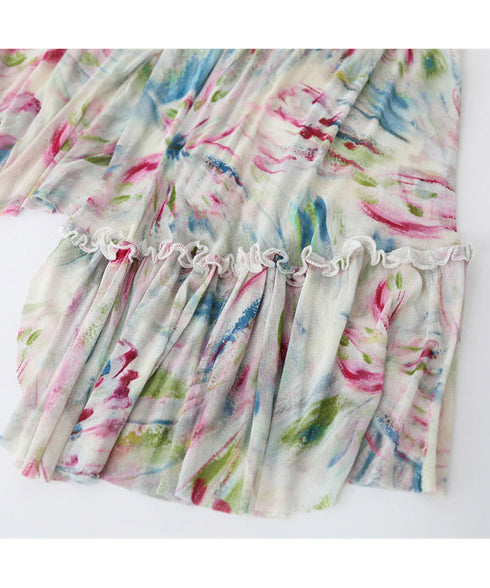 Asymmetric Mesh Dress