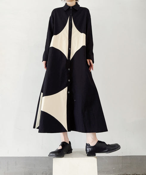 Contrast Color Dress