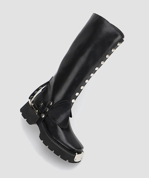 Button Design Cover Boots